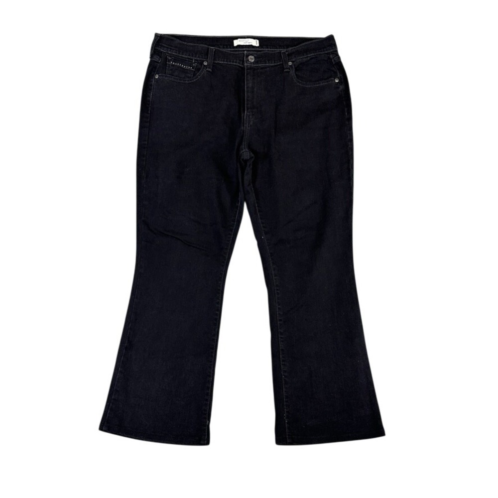 Levis 515 Bootcut Jeans Womens 16 Short Black Mid Rise Denim Pants